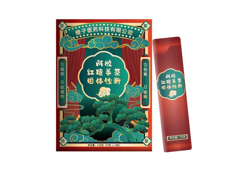 阿胶红糖姜茶固体饮料代加工厂大姨妈女生调理冲饮粉剂OEM/ODM